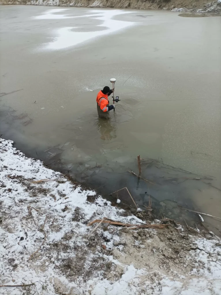 Geodezyjna obsługa zbiornika retencyjnego